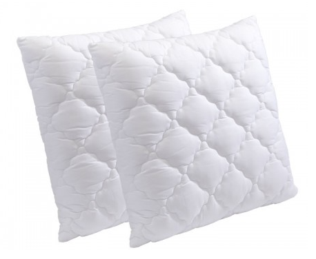 ZNWA Pillow 50x70cm/60x60cm Set of 2 Hotellerie Luxe Pillows, Antiallergic Anti Dust Mite Pillow Soft Washable Microfiber, Ergonomic Pillow for Back, Side, Stomach Sleepers
