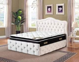 ZNWA Complete Beautiful and Relaxing Bed (BLACK,GRAY,WHITE) Colour Moistproof,anti-allergy,Soft,100% Quality