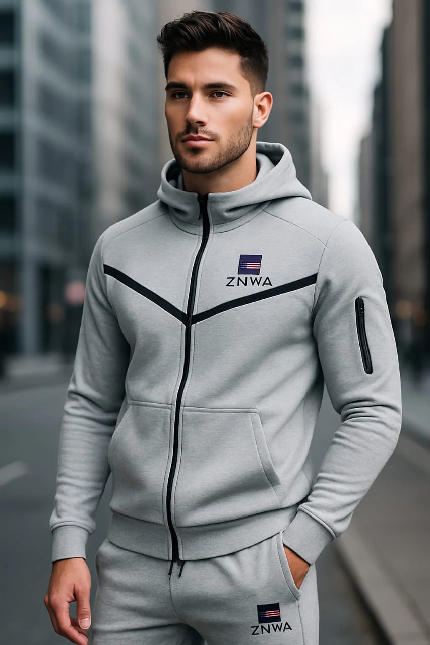 WhatsAppImage2026-03-12at5.24.41PM Fermeture éclair et capuche. Vêtements polaires 85 % coton, 15 % polyester. - Image 1