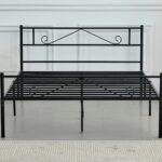 Lit Métal à Lattes Sans Matelas