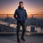 ZNWA Sweat à capuche zippé Gris - Image 4