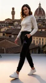 ZNWA  Pantalons Noir