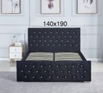 Lit Rembourré Capitonné Sans Matelas