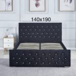 Lit Rembourré Capitonné Sans Matelas